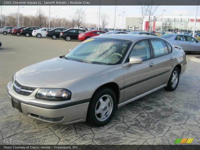 Sandrift Metallic / Medium Gray 2002 Chevrolet Impala LS