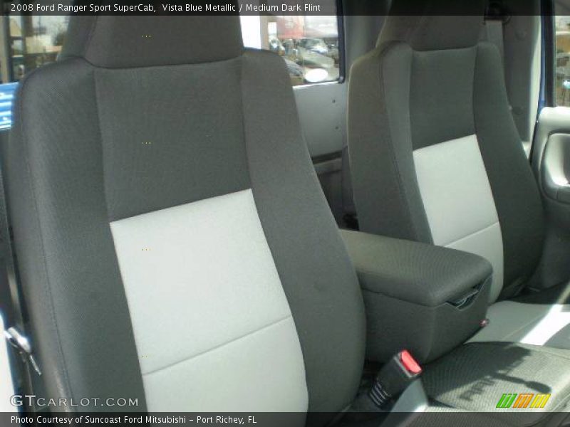Vista Blue Metallic / Medium Dark Flint 2008 Ford Ranger Sport SuperCab