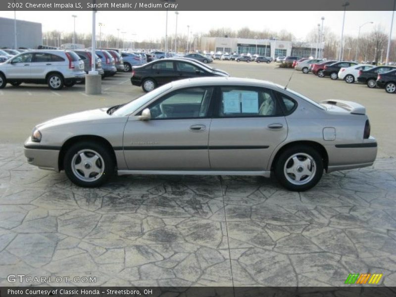 Sandrift Metallic / Medium Gray 2002 Chevrolet Impala LS