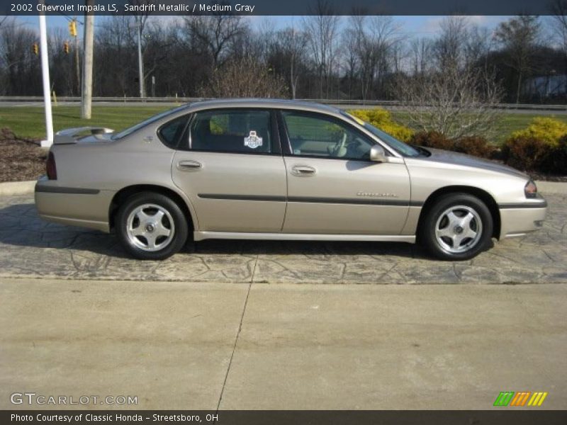 Sandrift Metallic / Medium Gray 2002 Chevrolet Impala LS