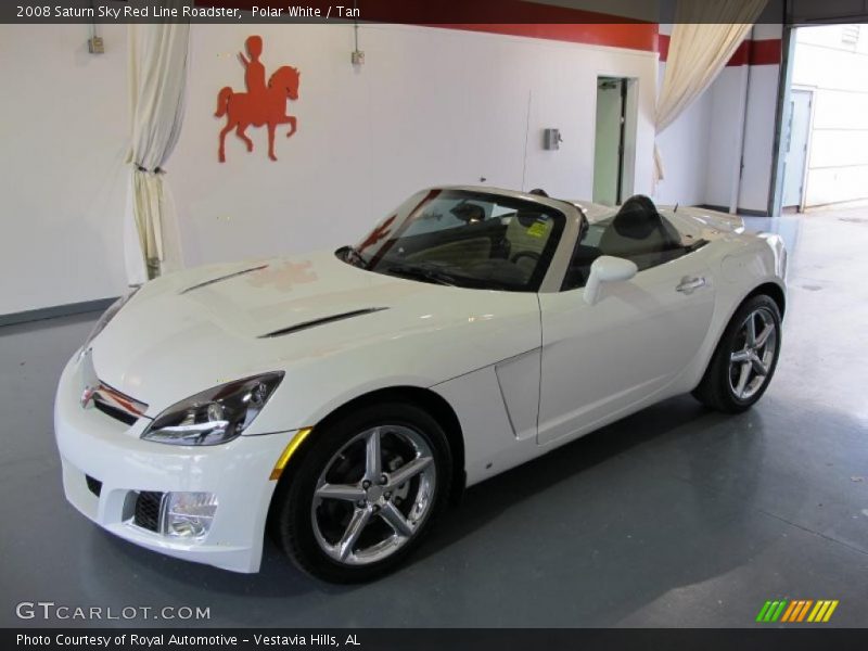 Polar White / Tan 2008 Saturn Sky Red Line Roadster