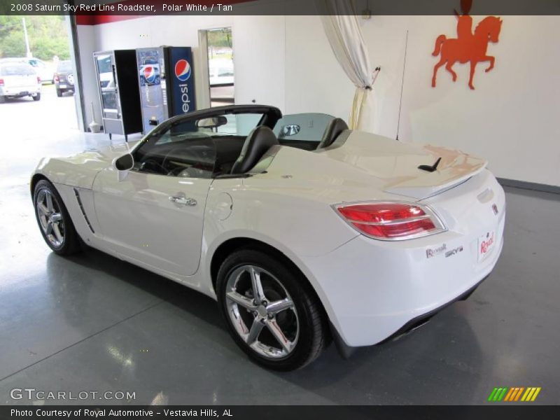 Polar White / Tan 2008 Saturn Sky Red Line Roadster