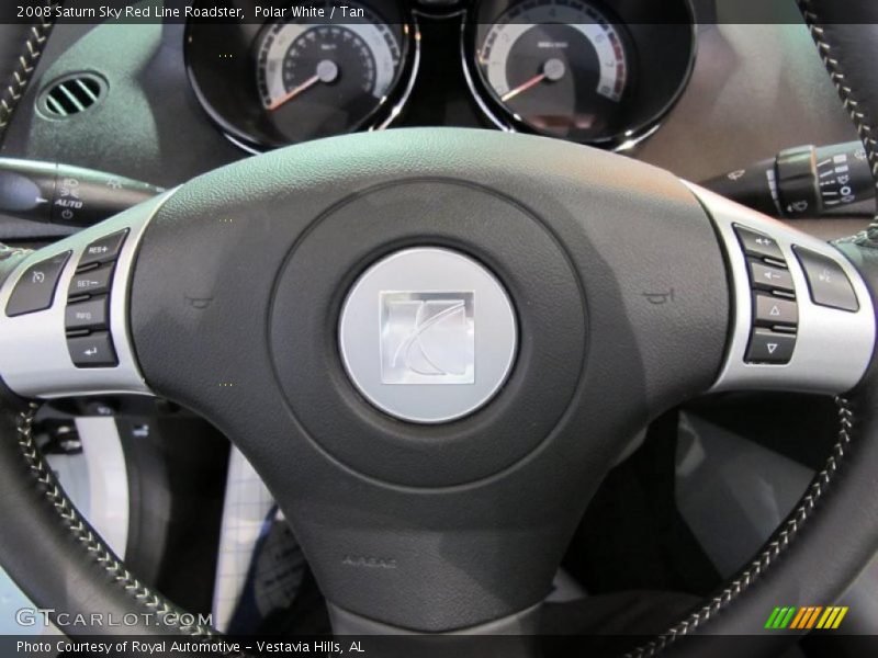Polar White / Tan 2008 Saturn Sky Red Line Roadster