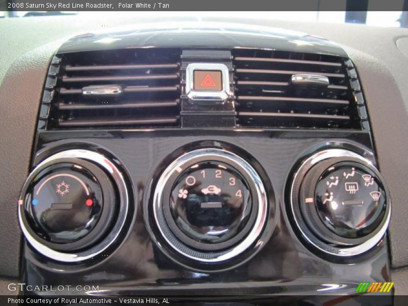 Controls of 2008 Sky Red Line Roadster