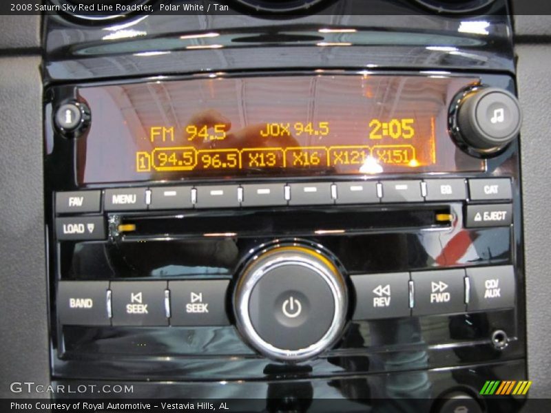 Controls of 2008 Sky Red Line Roadster