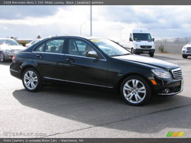 Black / Savanna/Cashmere 2008 Mercedes-Benz C 300 4Matic Luxury