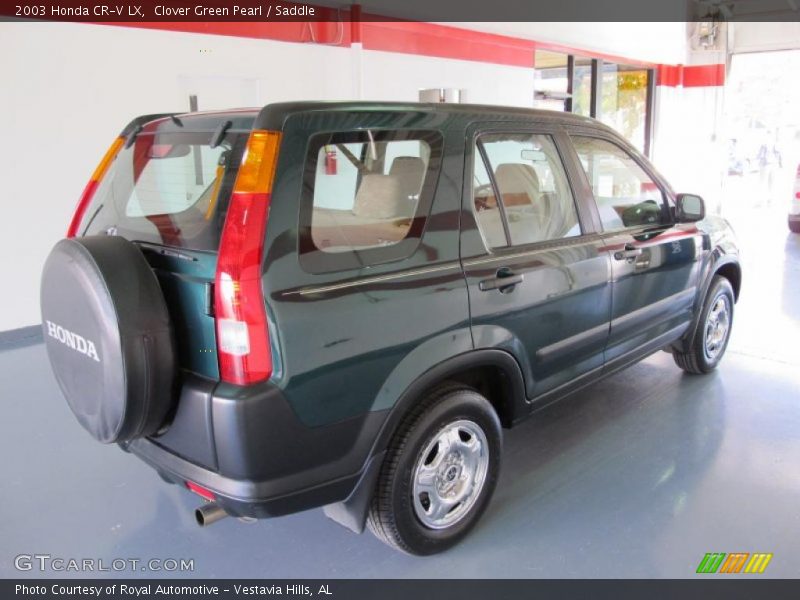 Clover Green Pearl / Saddle 2003 Honda CR-V LX