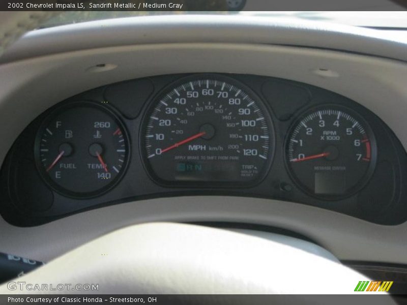 Sandrift Metallic / Medium Gray 2002 Chevrolet Impala LS