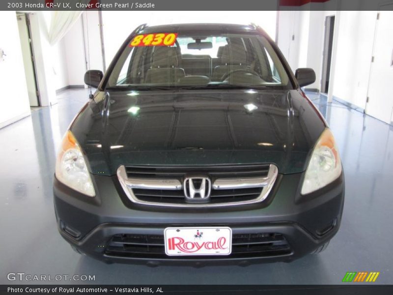 Clover Green Pearl / Saddle 2003 Honda CR-V LX