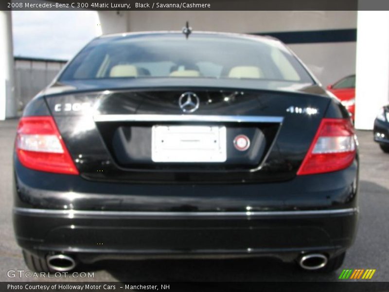 Black / Savanna/Cashmere 2008 Mercedes-Benz C 300 4Matic Luxury