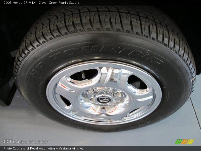 Clover Green Pearl / Saddle 2003 Honda CR-V LX