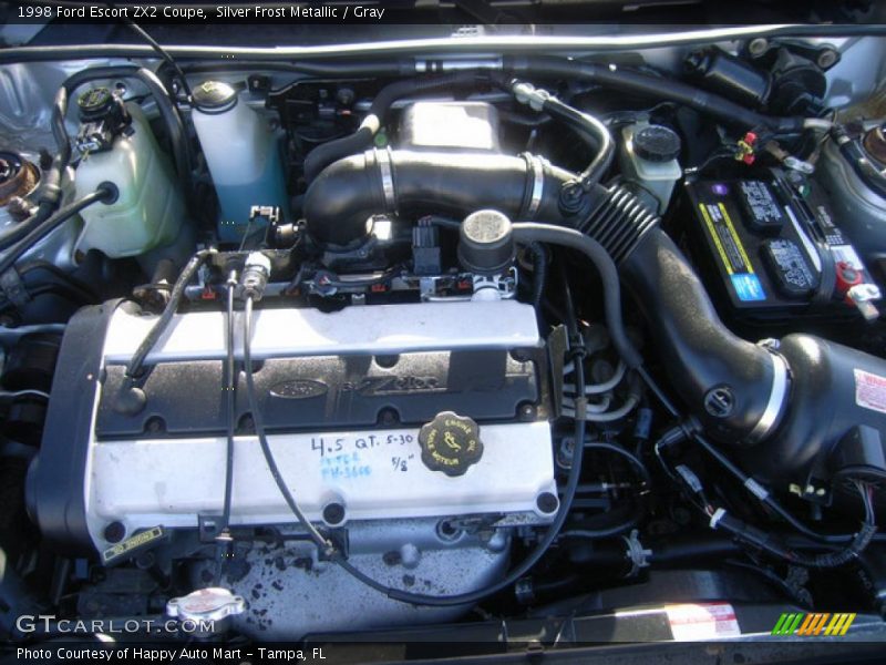 Silver Frost Metallic / Gray 1998 Ford Escort ZX2 Coupe
