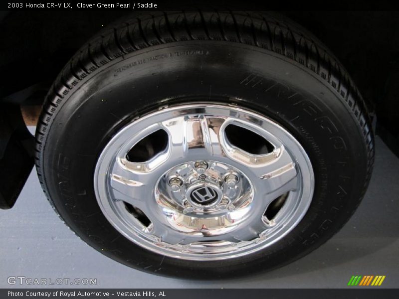 Clover Green Pearl / Saddle 2003 Honda CR-V LX