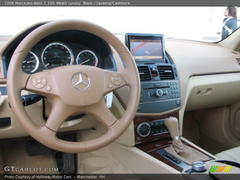 Black / Savanna/Cashmere 2008 Mercedes-Benz C 300 4Matic Luxury