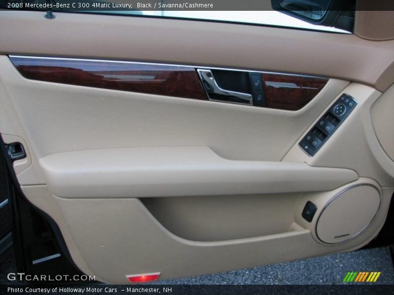 Black / Savanna/Cashmere 2008 Mercedes-Benz C 300 4Matic Luxury