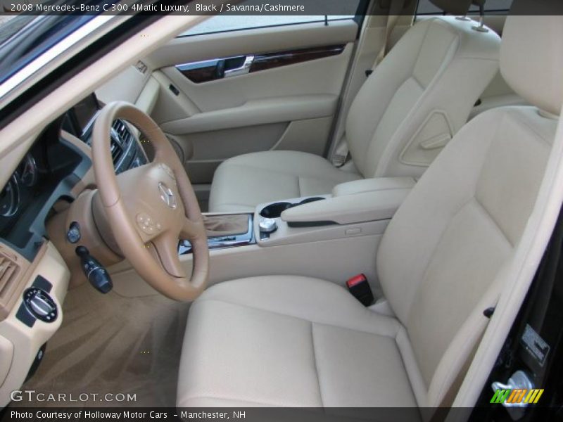 Black / Savanna/Cashmere 2008 Mercedes-Benz C 300 4Matic Luxury