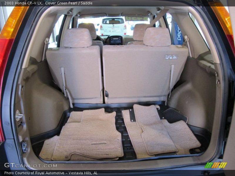 Clover Green Pearl / Saddle 2003 Honda CR-V LX