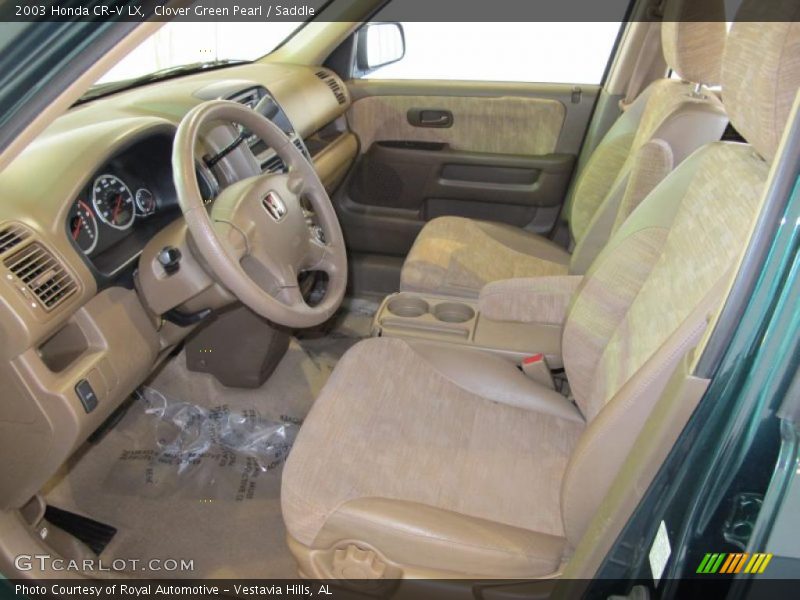 Clover Green Pearl / Saddle 2003 Honda CR-V LX