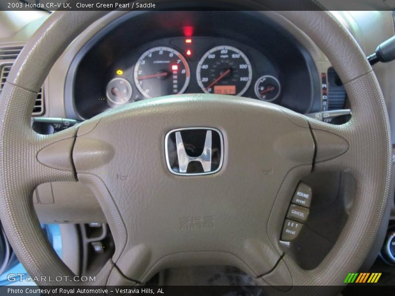 Clover Green Pearl / Saddle 2003 Honda CR-V LX