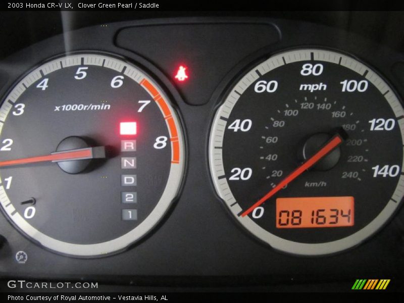 Clover Green Pearl / Saddle 2003 Honda CR-V LX