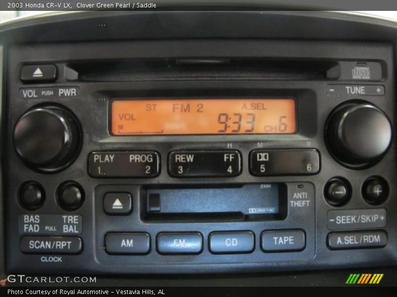 Clover Green Pearl / Saddle 2003 Honda CR-V LX