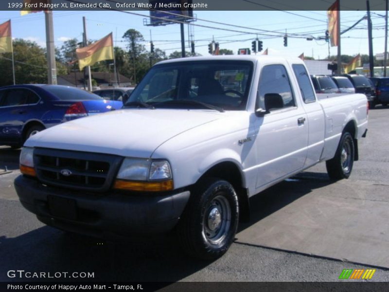 Oxford White / Medium Graphite 1999 Ford Ranger XL Extended Cab