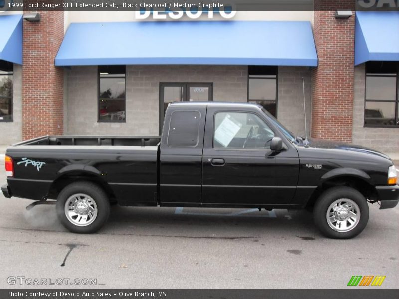 Black Clearcoat / Medium Graphite 1999 Ford Ranger XLT Extended Cab