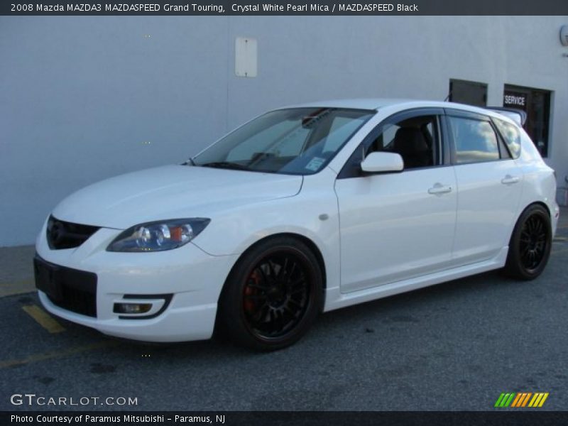 Crystal White Pearl Mica / MAZDASPEED Black 2008 Mazda MAZDA3 MAZDASPEED Grand Touring