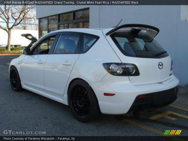 Crystal White Pearl Mica / MAZDASPEED Black 2008 Mazda MAZDA3 MAZDASPEED Grand Touring