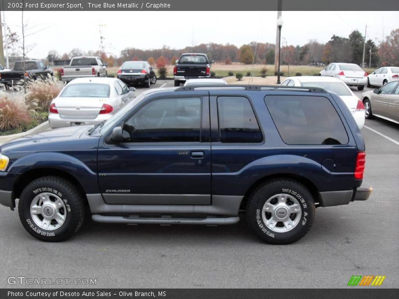 True Blue Metallic / Graphite 2002 Ford Explorer Sport