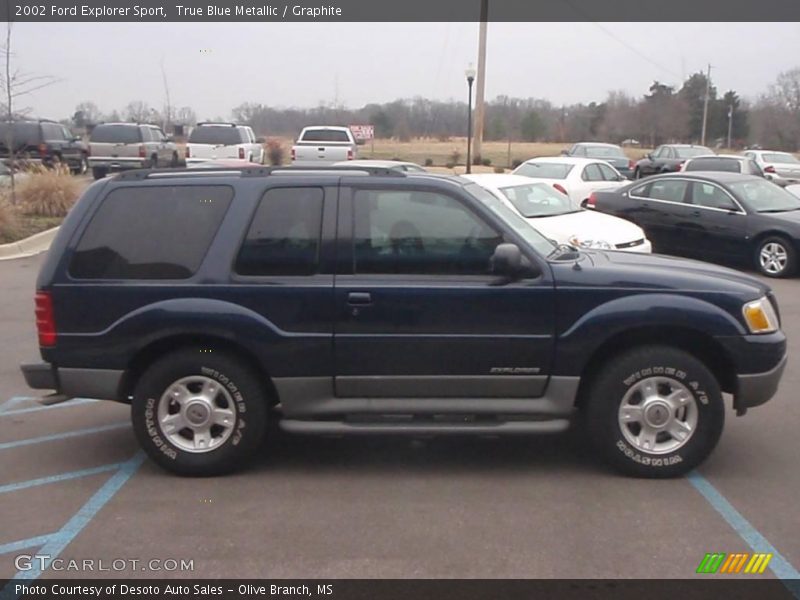True Blue Metallic / Graphite 2002 Ford Explorer Sport