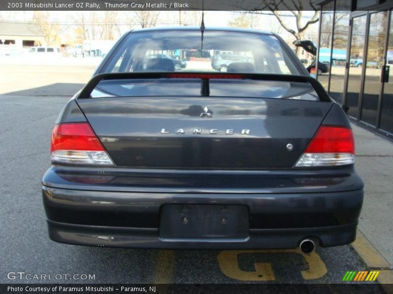 Thunder Gray Metallic / Black 2003 Mitsubishi Lancer OZ Rally