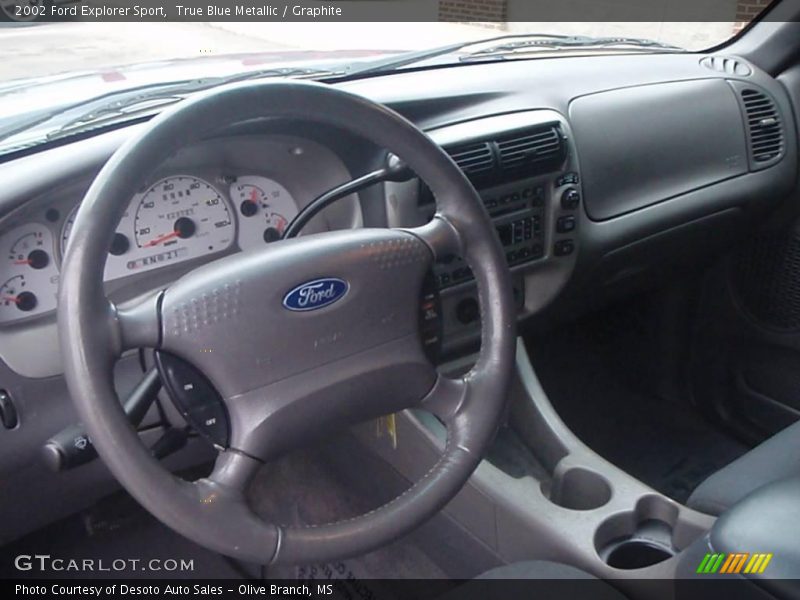 True Blue Metallic / Graphite 2002 Ford Explorer Sport