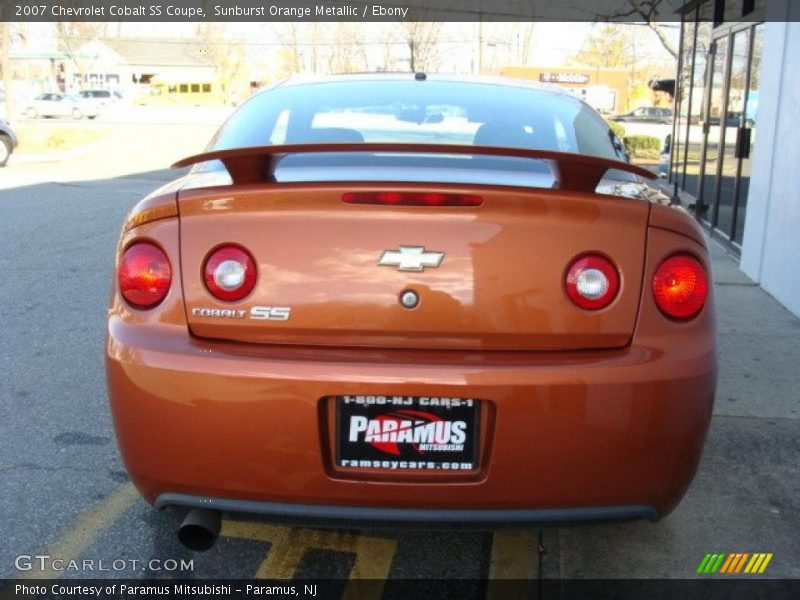 Sunburst Orange Metallic / Ebony 2007 Chevrolet Cobalt SS Coupe
