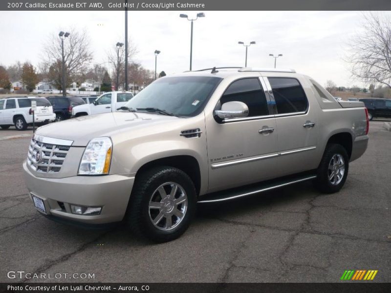Gold Mist / Cocoa/Light Cashmere 2007 Cadillac Escalade EXT AWD