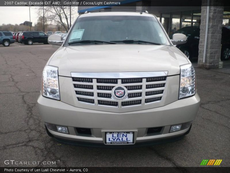 Gold Mist / Cocoa/Light Cashmere 2007 Cadillac Escalade EXT AWD