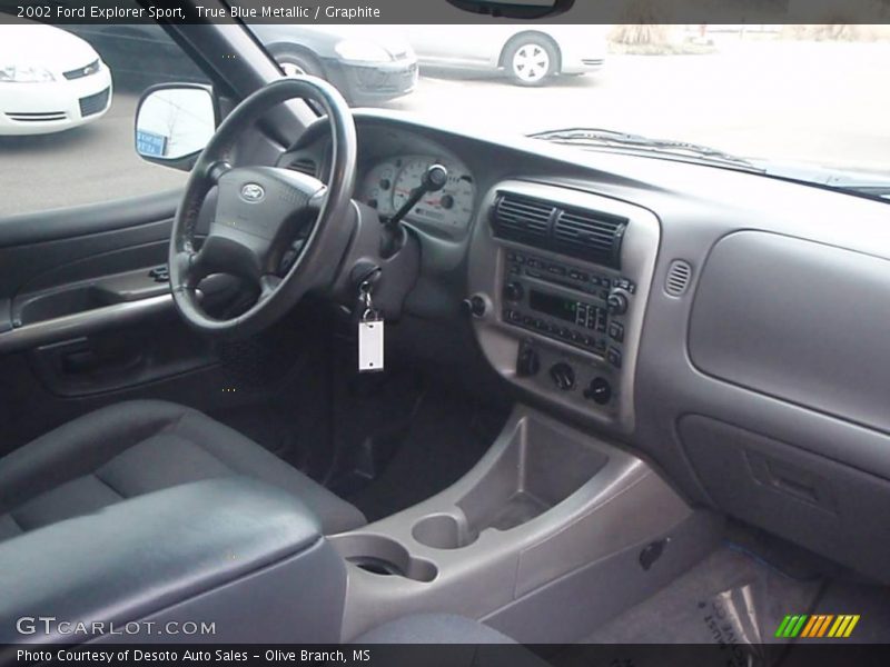 True Blue Metallic / Graphite 2002 Ford Explorer Sport