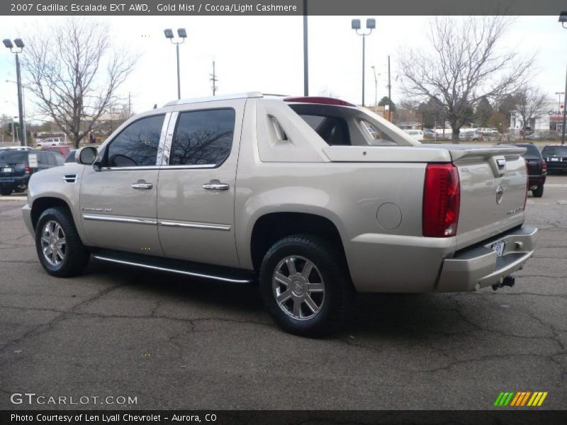 Gold Mist / Cocoa/Light Cashmere 2007 Cadillac Escalade EXT AWD