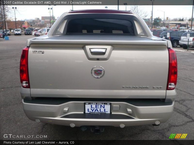 Gold Mist / Cocoa/Light Cashmere 2007 Cadillac Escalade EXT AWD