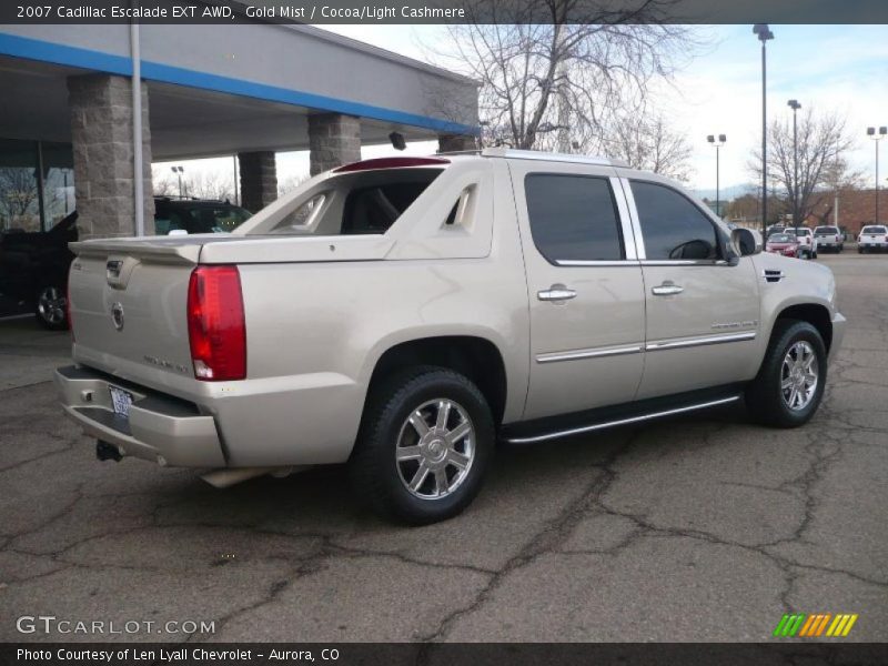 Gold Mist / Cocoa/Light Cashmere 2007 Cadillac Escalade EXT AWD