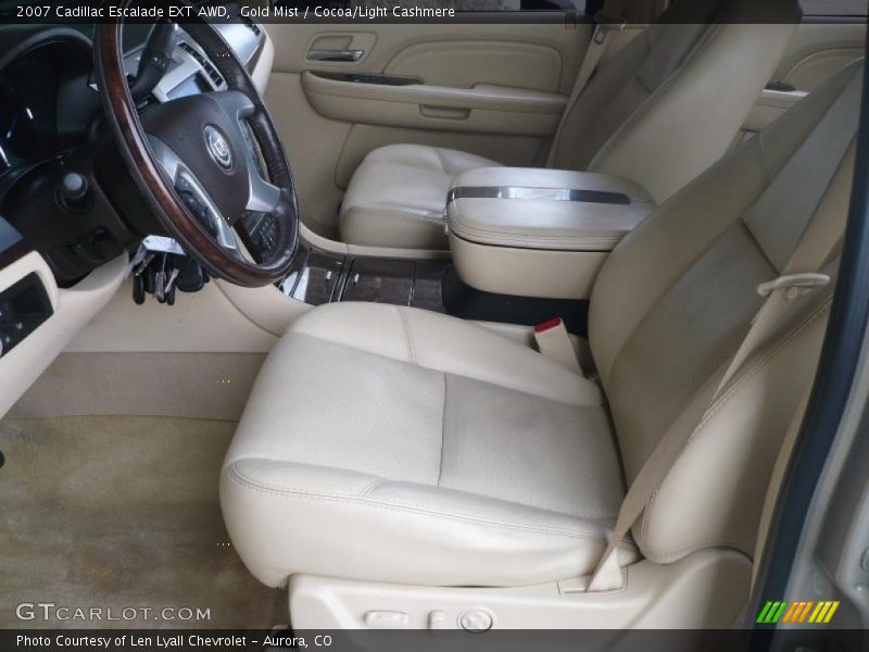 Gold Mist / Cocoa/Light Cashmere 2007 Cadillac Escalade EXT AWD