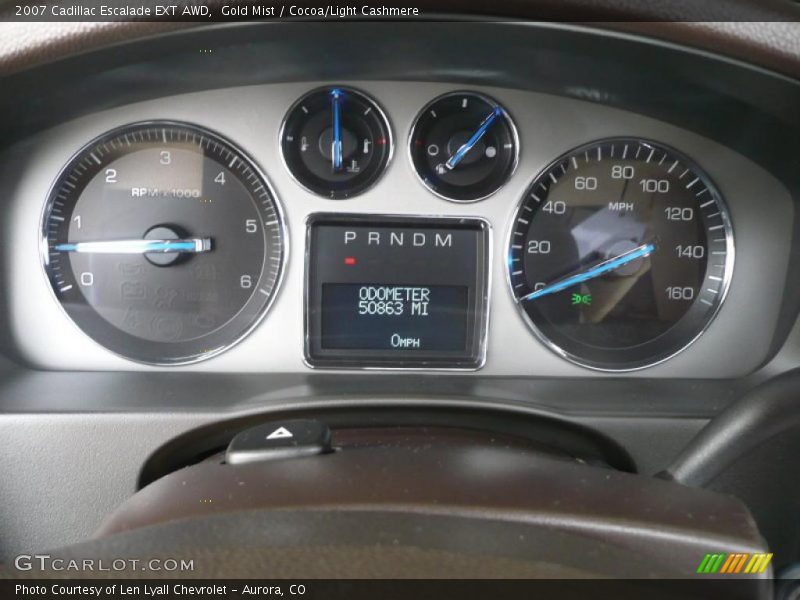 Gold Mist / Cocoa/Light Cashmere 2007 Cadillac Escalade EXT AWD