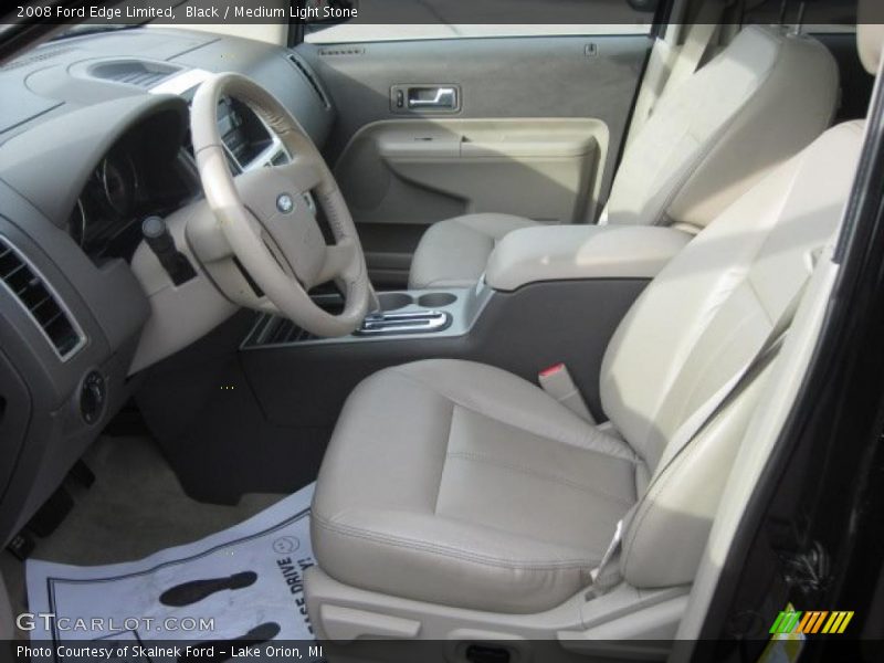 Black / Medium Light Stone 2008 Ford Edge Limited