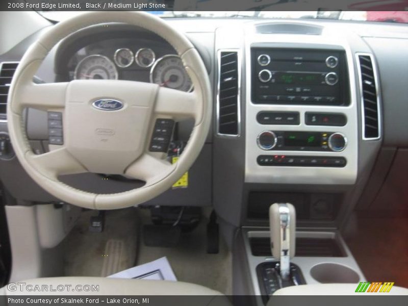 Black / Medium Light Stone 2008 Ford Edge Limited