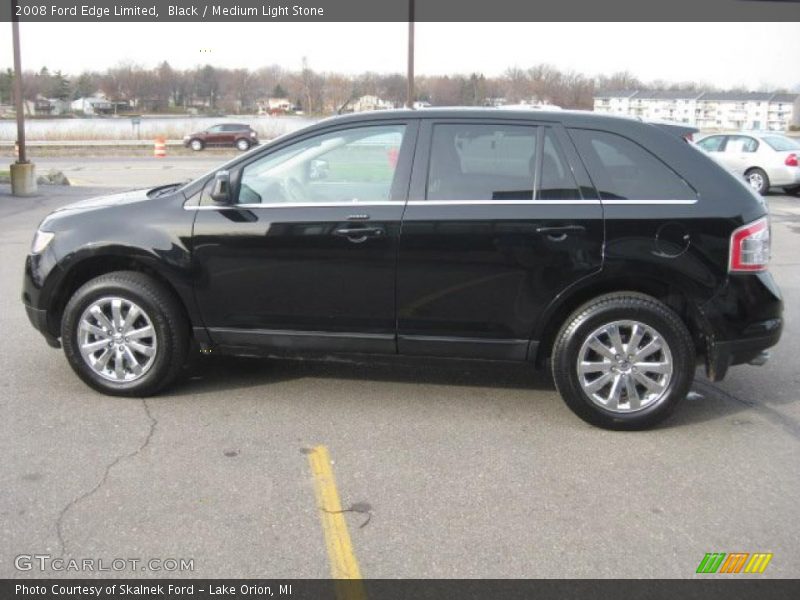 Black / Medium Light Stone 2008 Ford Edge Limited