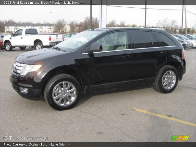 Black / Medium Light Stone 2008 Ford Edge Limited