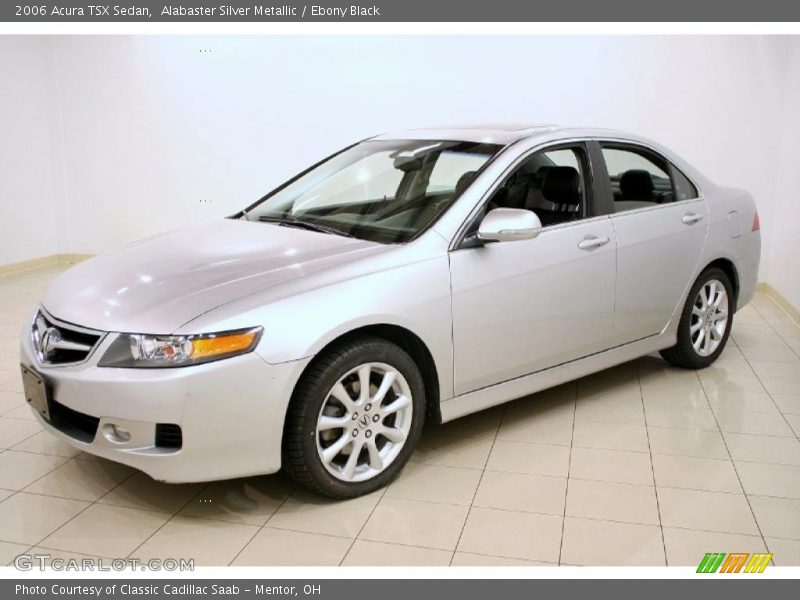 Alabaster Silver Metallic / Ebony Black 2006 Acura TSX Sedan