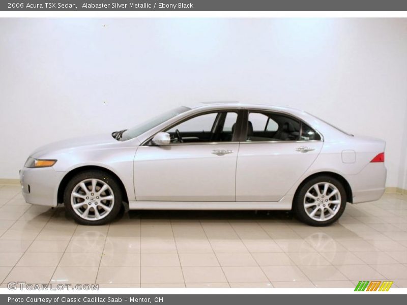 Alabaster Silver Metallic / Ebony Black 2006 Acura TSX Sedan