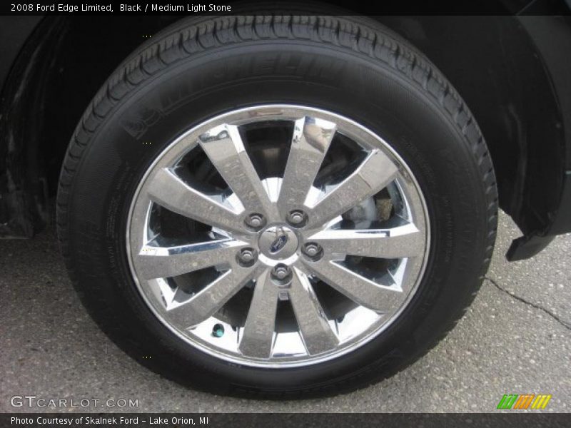 Black / Medium Light Stone 2008 Ford Edge Limited