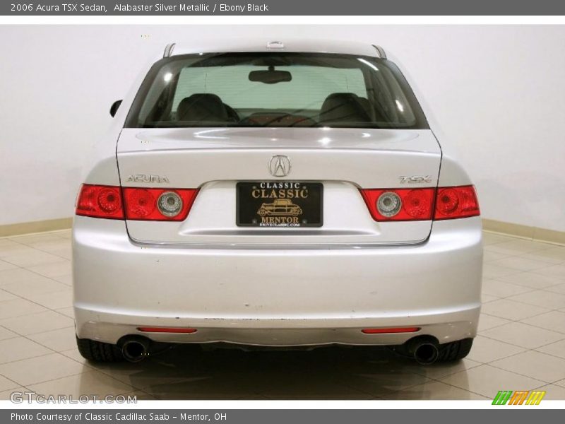 Alabaster Silver Metallic / Ebony Black 2006 Acura TSX Sedan